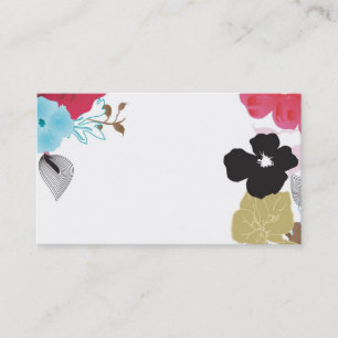 Tarjeta de visita floral