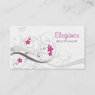 Tarjeta de visita floral