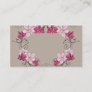 Tarjeta de visita floral