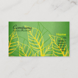 Tarjeta de visita floral