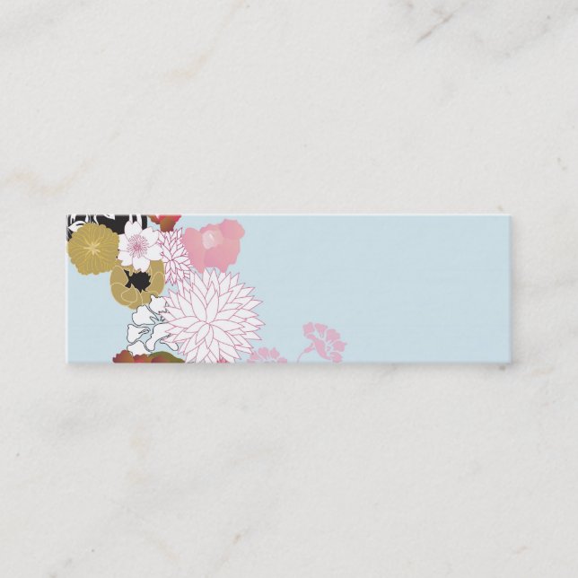 Tarjeta de visita floral (Anverso)