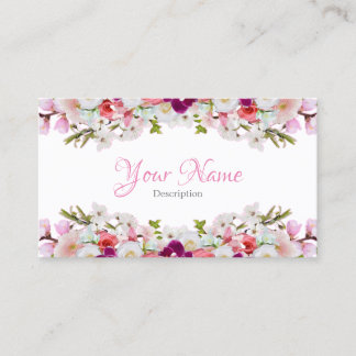 Tarjeta de visita - Floral