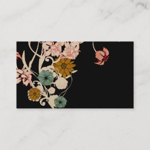 Tarjeta de visita floral