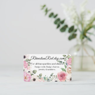 tarjeta de visita floral