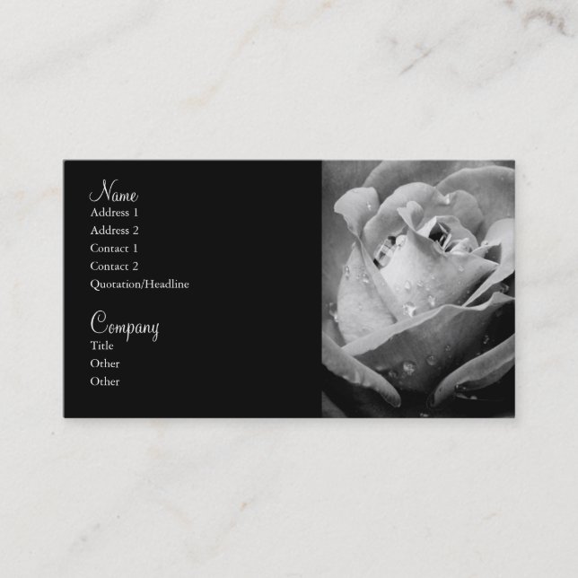 Tarjeta de visita floral 2 (Anverso)