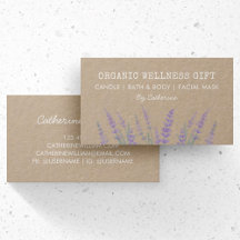 Floral Acuarela Lavanda Orgánica Ecológica Natural