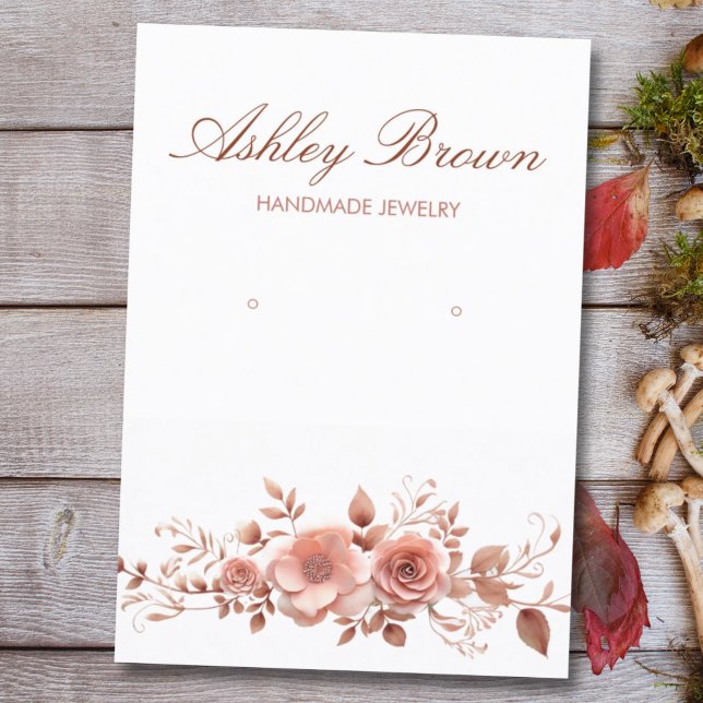 Tarjeta De Visita Floral acuarela Pantalla de emparejamiento de joya (Subido por el creador)