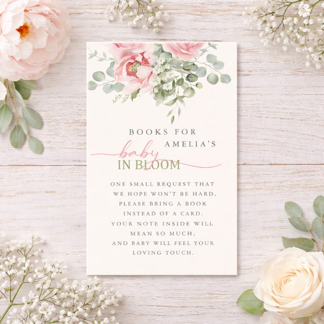 Tarjeta De Visita Floral Baby in Bloom Books for Baby Card (Floral Baby in Bloom Books for Baby Card)