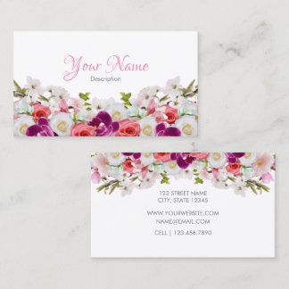 Tarjeta De Visita Floral Business Card - II