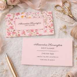 Tarjeta De Visita Floral Campestre