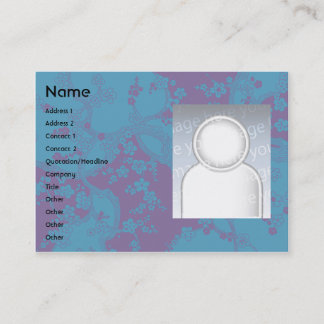 Tarjeta De Visita Floral - Chubby