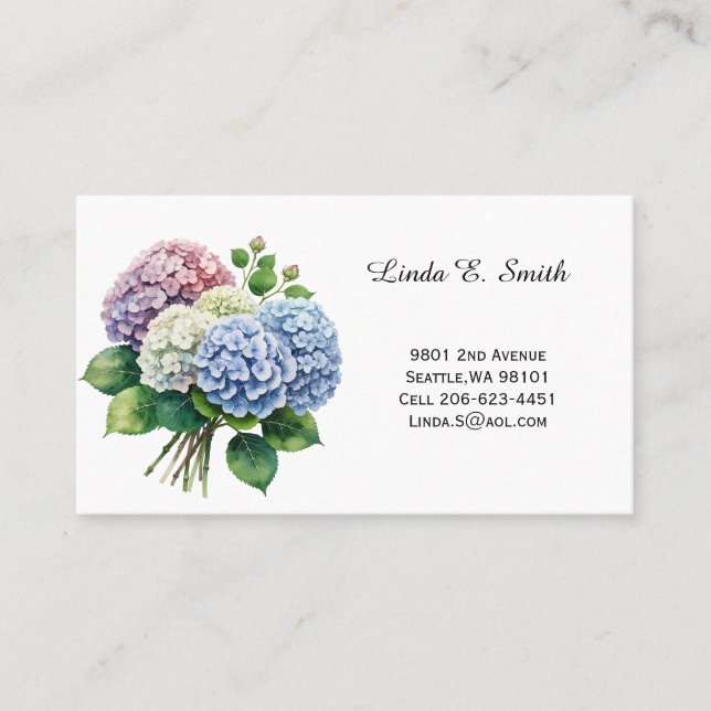 Tarjeta De Visita Floral Classic Calling Card (Anverso)