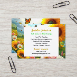 Tarjeta De Visita Floral colorida