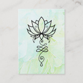 Tarjeta De Visita *~* Floral de geometría sagrada de Lotus Yoga Nirv