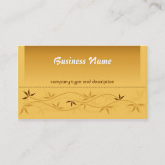 Tarjeta de visita floral de la decoración