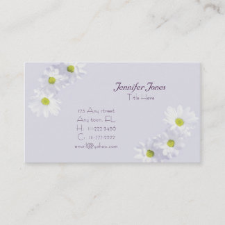 Tarjeta de visita floral de la lila y de la