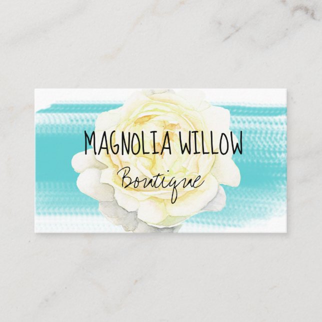 Tarjeta de visita floral de la magnolia (Anverso)