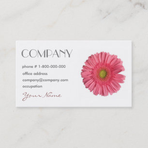 Tarjeta de visita floral de la margarita del