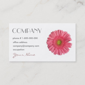 Tarjeta de visita floral de la margarita del