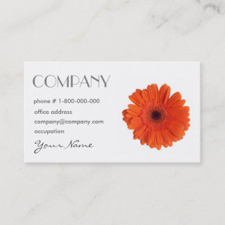Tarjeta de visita floral de la margarita del