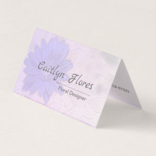 Tarjeta De Visita Floral de lavanda encantadora
