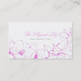 Tarjeta De Visita Floral de lujo