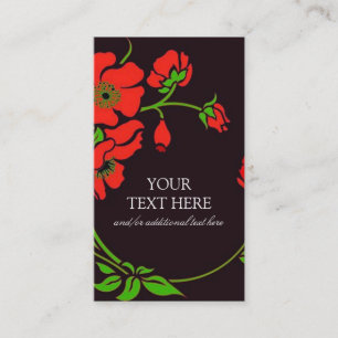Tarjeta De Visita Floral de lujo