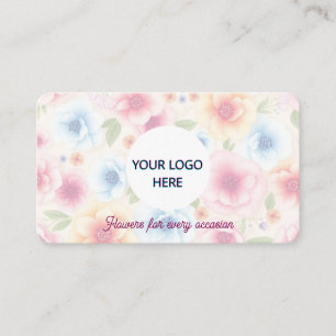 Tarjeta De Visita Floral de Personalizable completo