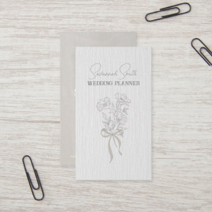 tarjeta de visita floral de smokey