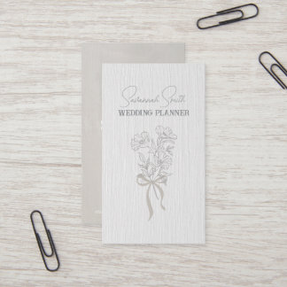 tarjeta de visita floral de smokey