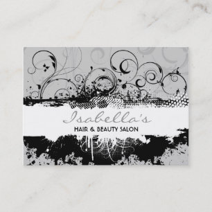 Tarjeta de visita floral del Grunge