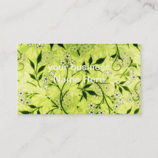 Tarjeta de visita floral del jazmín