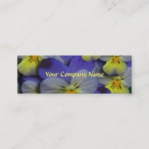 Tarjeta de visita floral del pensamiento