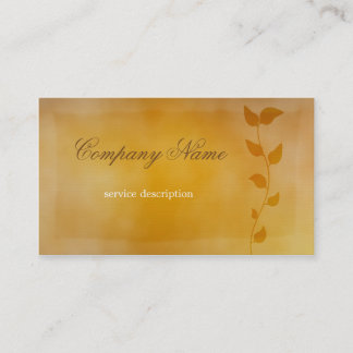 Tarjeta de visita floral del vintage