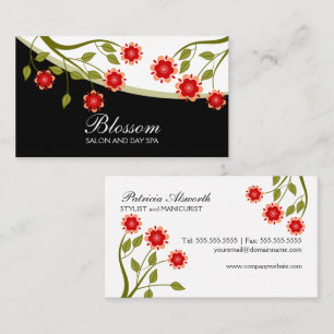 Tarjeta De Visita Floral delicado