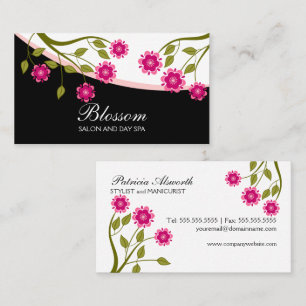 Tarjeta De Visita Floral delicado elegante