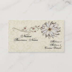 Tarjeta de visita floral elegante