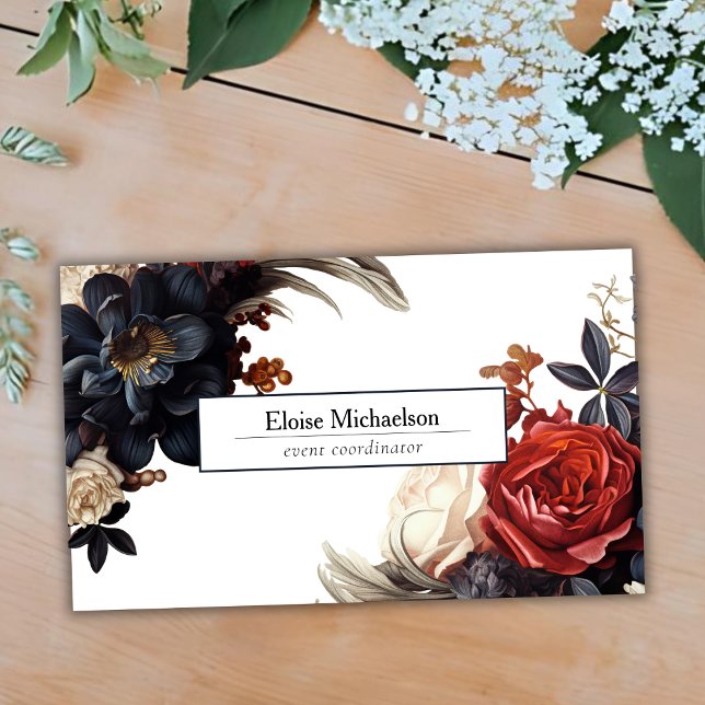 Tarjeta De Visita Floral elegante (Subido por el creador)