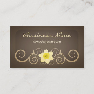 Tarjeta de visita floral elegante de la decoración