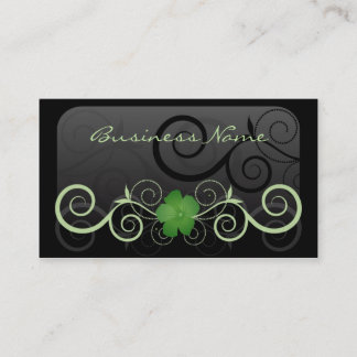 Tarjeta de visita floral elegante de la decoración