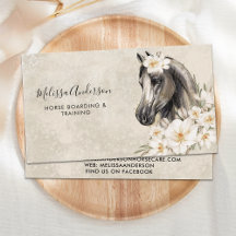 Floral equina de caballo vintage personalizada ecu