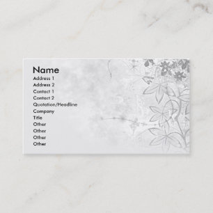 Tarjeta De Visita Floral-Esquina-Negocio-Tarjeta