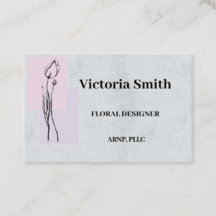 Tarjeta De Visita Floral floral de Tulips