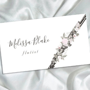 Tarjeta De Visita floral florista