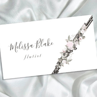 Tarjeta De Visita floral florista