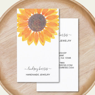 Tarjeta De Visita Floral Jeweler