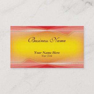 Tarjeta De Visita floral llameante
