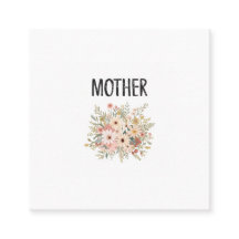 Tarjeta de visita Floral "MADRE"