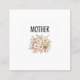 Tarjeta de visita Floral "MADRE"