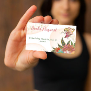 Tarjeta De Visita Floral Magical Fairy Woodland Books Solicitud de j